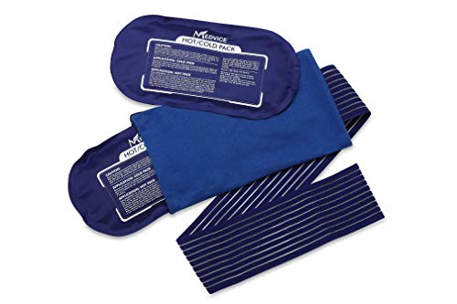 Medvice 2 Reusable Hot and Cold Ice Packs for Injuries, Joint Pain, Muscle Soreness and Body Inflammation - Reusable Gel