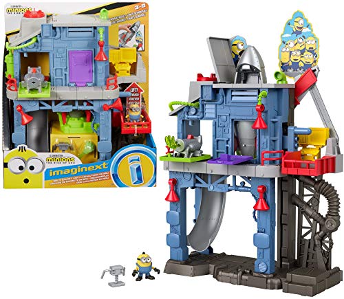 Fisher-Price â€‹Minions: The Rise of Gru Fisher-Price Imaginext Gadget Lair playset with Minion Otto figure and removable rocket for