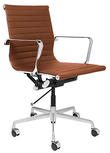 Laura Davidson Furniture SOHO II Ribbed Management Office Chair (Brown)