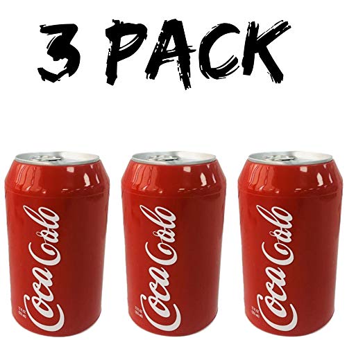 Skywin Silicone Can Sleeve (3 Pack) - Beer Can Cover can Hides Beer Can by Disguising it as a Can of Soda (Red)
