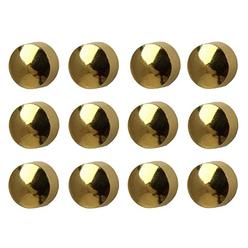 Studex 12 Pairs Studex Large 5mm Traditional Plain Ball Gold Plated Bezel Setting Ear Piercing Stud Earrings