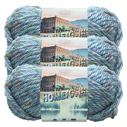 Lion Brand Yarn (3 Pack) 135-308 Hometown Yarn, Key Largo Tweed