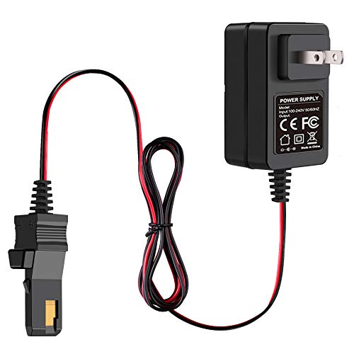 WUKUR 12 Volt Charger for Power Wheels 12V Fisher-Price Ride-on Toys Gray and Orange Top Battery 00801-0638