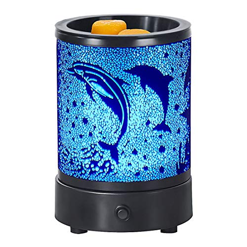 xiankeshenhan Electric Wax Melt Warmer for Scented Wax/Candle Burner Melt Wax 7 Colors led Lighting Melter Fragrance Warmer- Ideal Gift for