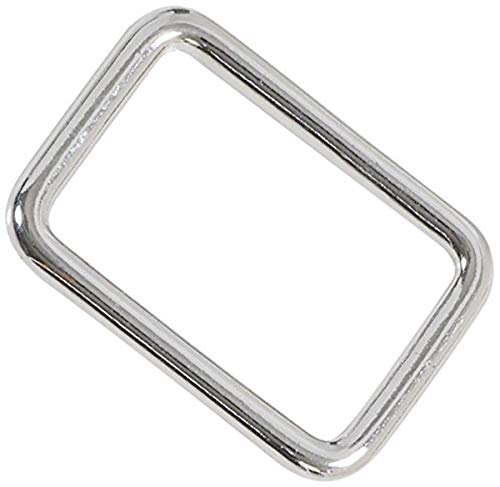 Dritz 727-65 Rectangle Rings, Nickel, 1-Inch 2-Count