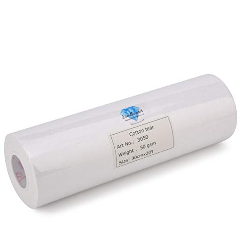 Simthread Tear Away Embroidery Stabilizer Backing - 1.8 Ounces Medium Weight 12" x 20M/Roll (21.8Y) for Machine Embroidery