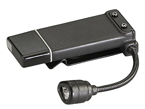 Streamlight 61126 ClipMate USB Rechargeable Clip-On Light with 120V AC Adaptor and Black/White/Red LED - 70 Lumens