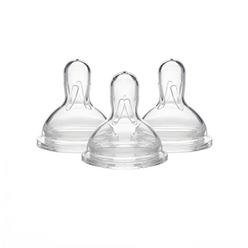 Medela Slow Flow Bottle Nipples with Wide Base, 3 Pack, Baby Newborns Age 0-4 Months, Compatible with All Medela Breast Milk