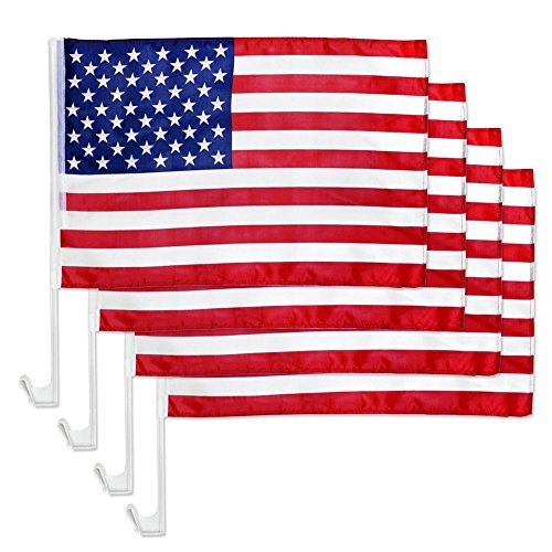 US flag American Patriotic Car Window Clip USA Flag