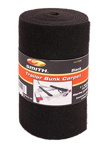 C.E. Smith CE Smith Trailer Roll Carpet, Black, 18" x 18'- Replacement Parts and Accessories for your Ski Boat, Fishing Boat or Sailboat