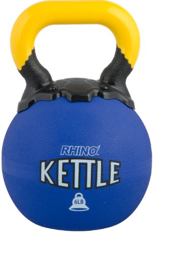 Champion Sports Rhino Kettle Bell Weights, 6-Pound