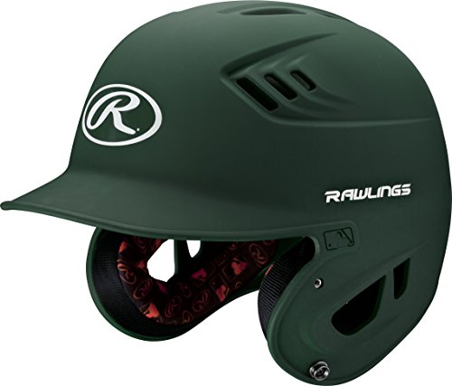 Rawlings R16 Series Matte Batting Helmet, Green, Junior