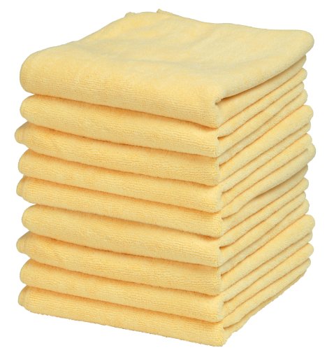 Superio Ultra Micro Fiber Miracle Clothes (24 Pack) 12x12 Inch Yellow