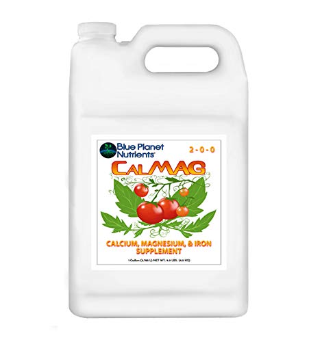 Blue Planet Nutrients CalMag with Iron Liquid Plant Supplement (128 oz) Gallon | Cal Mag for All Plants & Gardens | Calcium