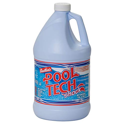 Austin's Pool Tech Pool Shock 12.5% Sodium Hypochloride, 1 Gallon 000176 Pool Tech Shock Gal. 12.5%