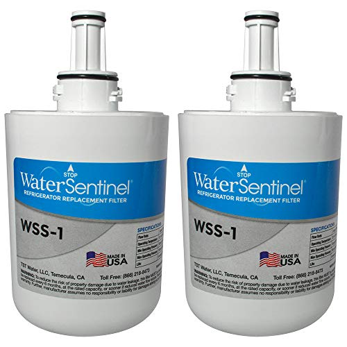 WaterSentinel WSS-1 Refrigerator Replacement Filter: Fits Samsung HAF-CU1 Filters (2-Pack),Blue