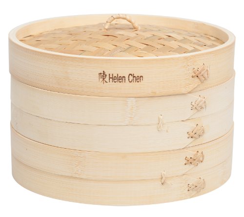 HIC Harold Import Co. Helen Chen's Asian Kitchen 10" Bamboo Steamer Basket