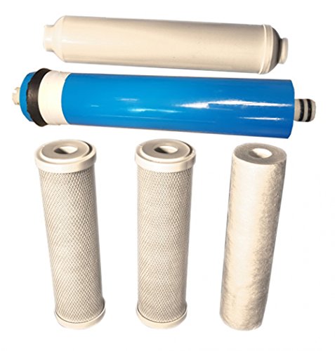 CFS COMPLETE FILTRATION SERVICES EST.2006 Honeywell RO-9100 Compatible 5 Stage Reverse Osmosis Replacement Filter Bundle (50 GPD, Universal) by CFS