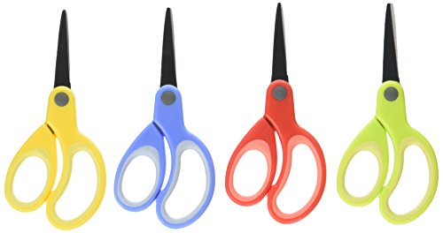 Sparco 5-Inch Kids Pointed End Scissors, Assorted Colors (SPR39046)