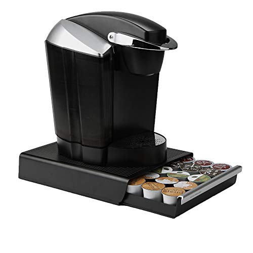 Mind Reader Coffee Pod Storage Drawer for K-Cups, Verismo, Dolce Gusto, Holds 30 K-Cups, 35 CBTL, Verismo, Dolce Gusto, Black