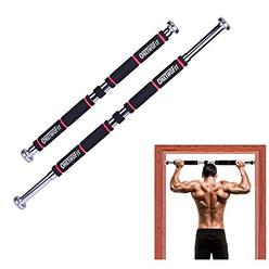 OneTwoFit Pull Up Bar Doorway Chin Up Bar Household Horizontal Bar Home Gym Exercise Fitnessï¼?25.6 to 33.5 Inches Adjustable