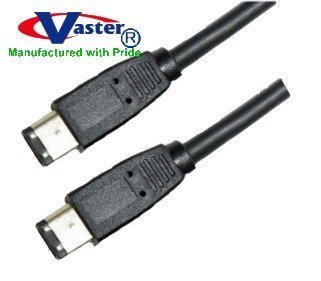 Vaster 6 Ft - 6P to 6P - IEEE-1394 FIREWIRE Cable, Firewire Cable, IEEE 1394a 400 Mbps Firewire Cable, 10 PCS/Pack
