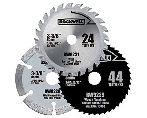 Rockwell RW9232K VersaCut 3-piece Circular Saw Blade Set