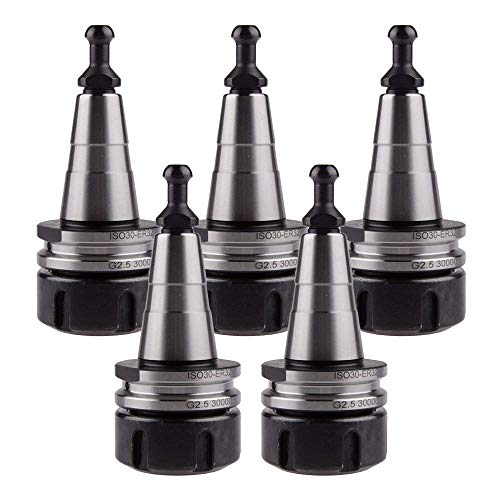 HOZLY 5PCS/Lot ISO30 ER32-45L Balance Collet Chuck G2.5 30000RPM CNC Tool Holder Stainless Steel With Pull Stud Milling Lathe