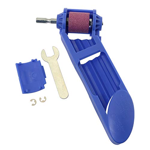 Magic&shell Diamond Drill Bit Sharpening Tool Corundum Grinding Wheel with Spanner Wrench for Grinder Polishing Blue