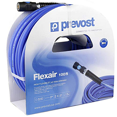 Prevost 3/8" Flexair 100ft High Flexibility Air Hose Extension with Couplings Prevost
