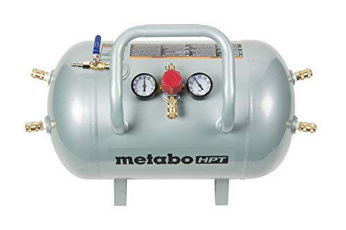 Metabo HPT Air Tank, Five Quick Connect Couplers, 10-Gallon Capacity, ASME Certified (UA3810AB)