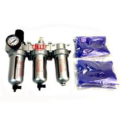 ALL Tool Depot NEW 1/2" Compressed Air Filter Regulator/Desiccant Dryer/Coalescing Filter 3 Stages Combo