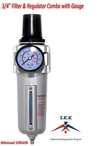 TBH Air Pressure Regulator & Filter Combo compressor 3/4" & free gauge