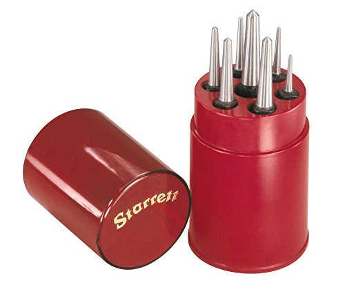 Starrett S264WB Set of 7 Center Punches in Round Plastic Box