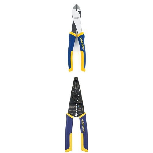 Irwin Tools IRWIN VISE-GRIP Diagonal Cutting Pliers and VISE-GRIP Multi-Tool Wire Stripper/Crimper/Cutter