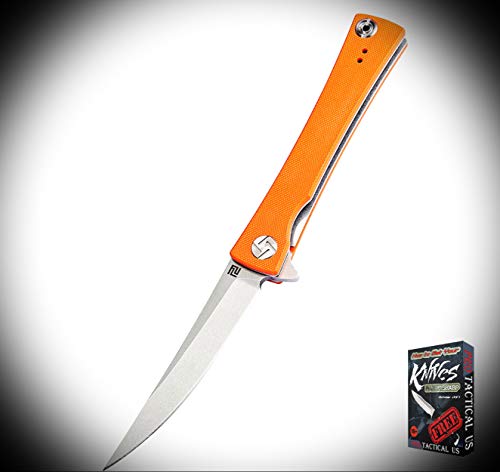 newprknife New Waistline Assisted Orange Handle Folding ProTactical Elite Knife POEF3244RT + Free eBook