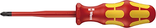 Wera 05006456001 162 is Ph/SVDE Insulated Screwdriver with Reduced Blade Diameter for Plusminus Screws (Phillips/Slotted),