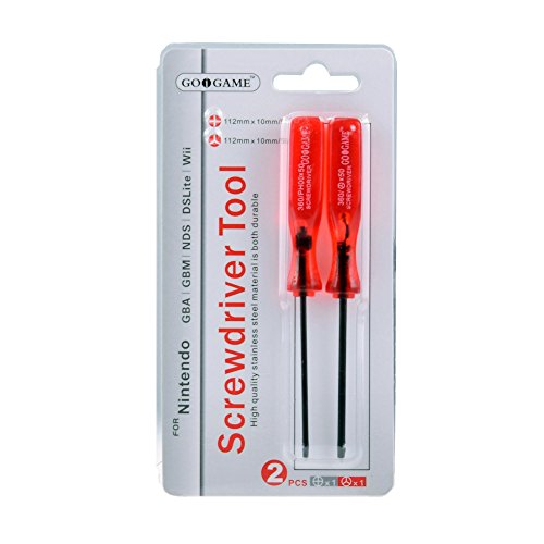 Gam3Gear Tri-Wing & Philips Screwdriver Set for N-Switch GBA NDS DSL Dsi 3DS XL Wii PS4 Controller (Set of 2)