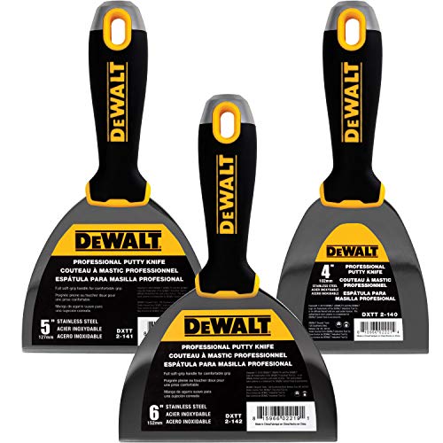 DEWALT Stainless Steel Putty Knife 3Pack + FREE Bonus 9in1 Multitool