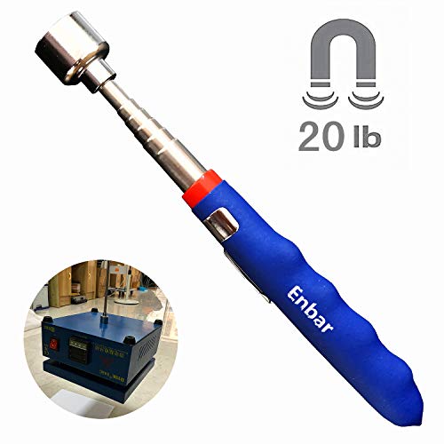 Enbar 20 lbs Magnetic Telescoping Pick Up Tool for Small Metal Tools Extends from 7 to 30 inches / 185-720mm