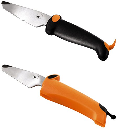 Kuhn Rikon"Kinder kitchen" Knife Set (Set of 2), Black/Orange