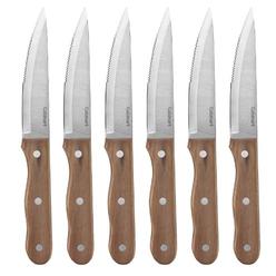 Cuisinart C55W-S6STK Advantage Cutlery 6-Piece Triple Rivet Walnut Steak Knife Set