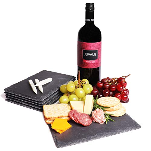 Juvale Mini Slate Cheese Boards, Charcuterie Boards for Cheese