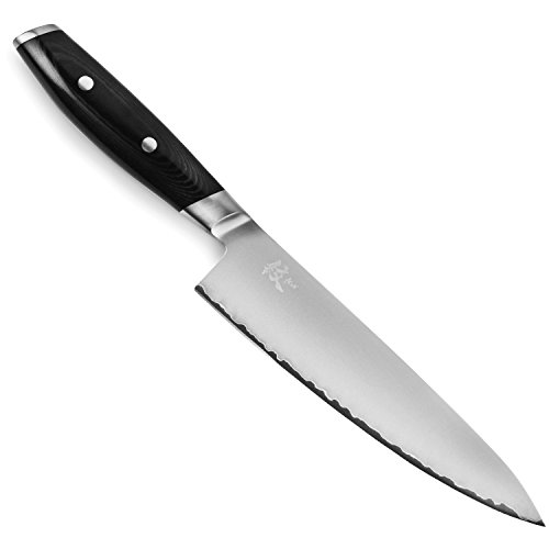 Yaxell Mon 8 chefs Knife - Made in Japan - Vg10 Stainless Steel gyuto with Micarta Handle