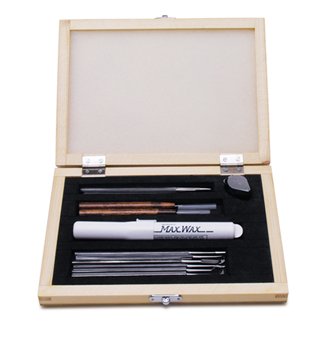Euro Tool Deluxe Wax Carving Set, 13 Piece Kit | CVR-105.00