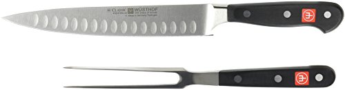 Wsthof Wusthof CLASSIC Two Piece Carving Set, 2, Black, Stainless Steel