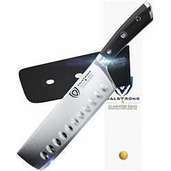 DALSTRONg Nakiri Asian Vegetable Knife - 7 - gladiator Series - Forged german High carbon Steel - Black g10 Handle Kitchen Knife