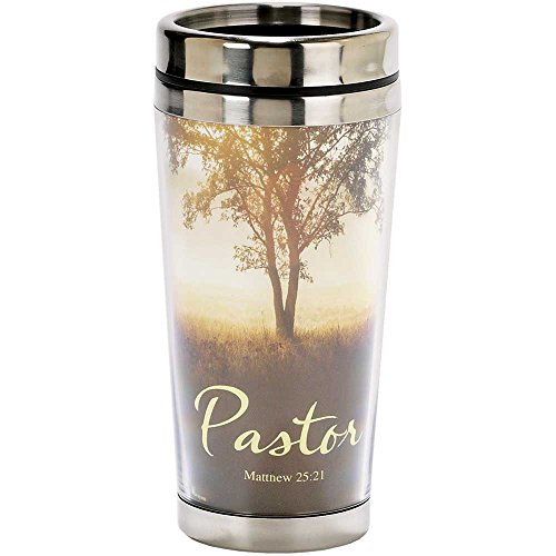 Dicksons Pastor Matthew 25:21 Nature Scene 16 Oz. Stainless Steel Insulated Travel Mug with Lid