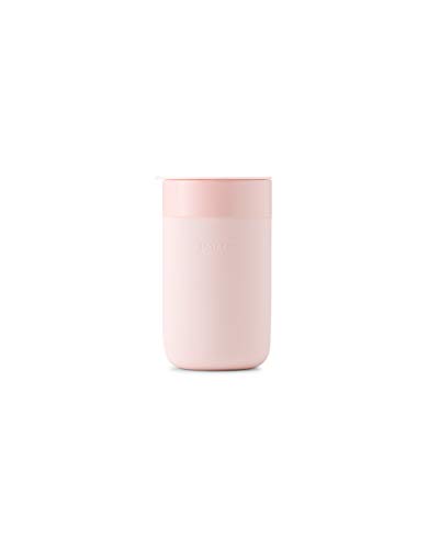 W&P Porter Ceramic Mug w/ Protective Silicone Sleeve, Blush 16 Ounces | On-the-Go | Reusable Cup for Coffee or Tea | Portable