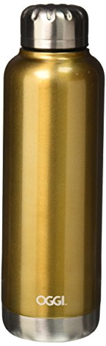 Oggi 8089.4 Sommelier Double Wall Vacuum Sealed Wine Carrier with Stainless Steel Liner, Champagne, 25 oz